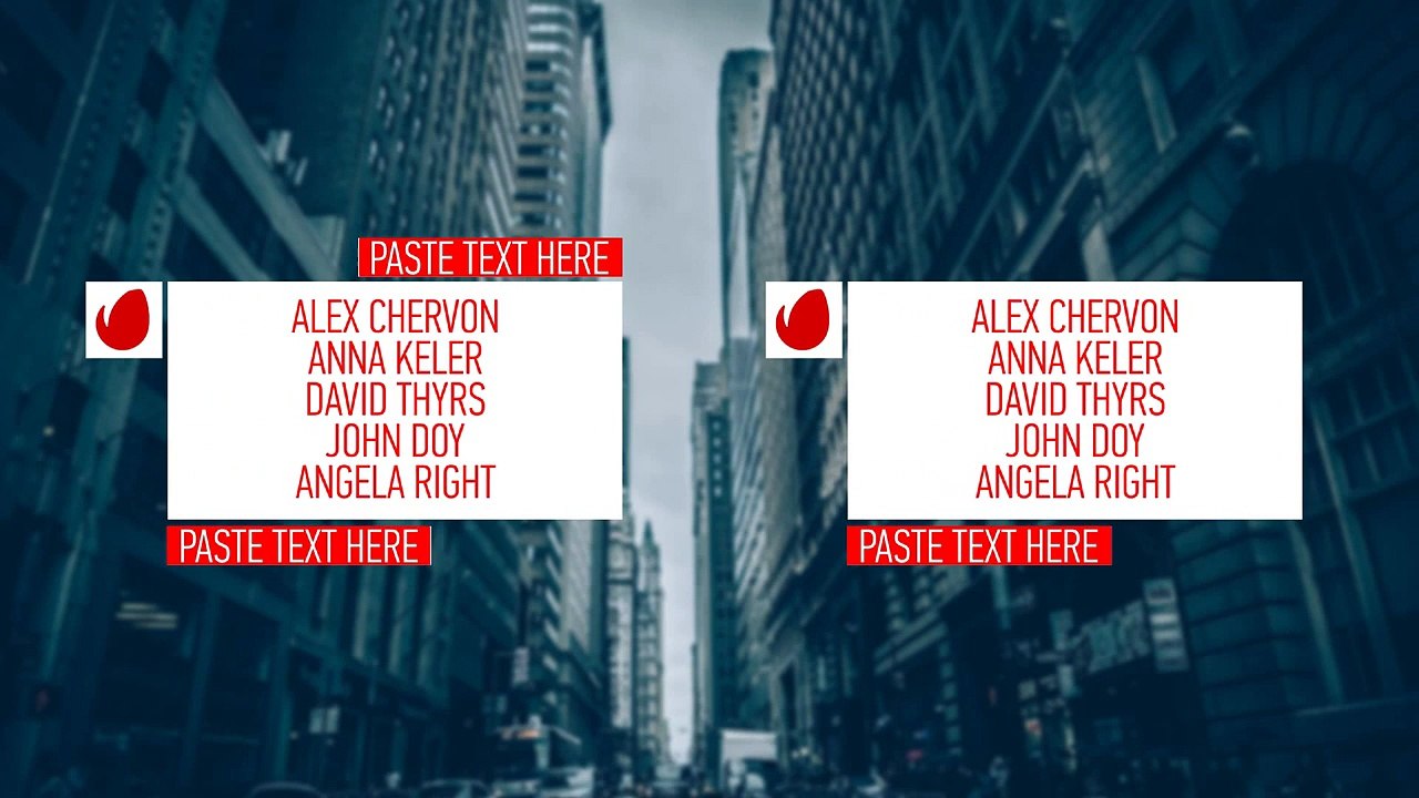 Lower Third & Glitch Titles Constructor - After Effects template