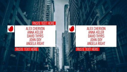 Lower Third & Glitch Titles Constructor - After Effects template