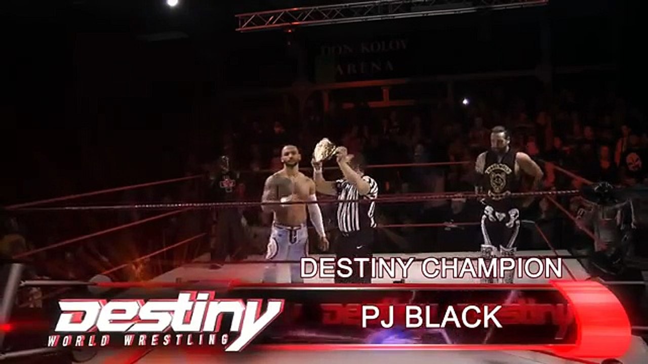 Rey Mysterio vs Ricochet vs PJ Black Justin Gabriel-DWW No Limits 2015