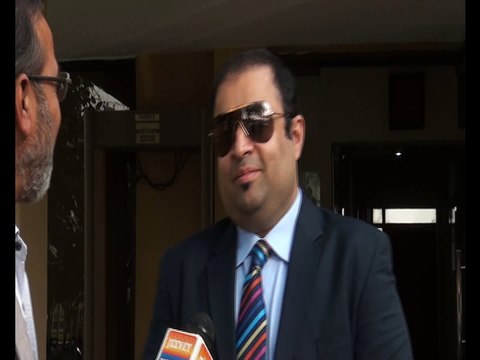 Omer Arif CEO Trip Travel talking with Shakeel Anjum at FPCCI Lhr