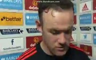 Sunderland vs Manchester United 2-1 - Wayne Rooney Post-Match Interview