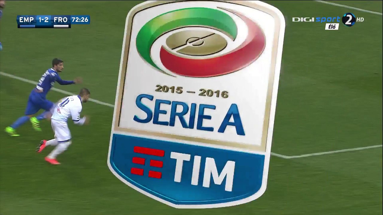 1-2 Daniel Ciofani Penalty Goal Italy  Serie A - 13.02.2016, Empoli FC 1-2 Frosinone Calcio
