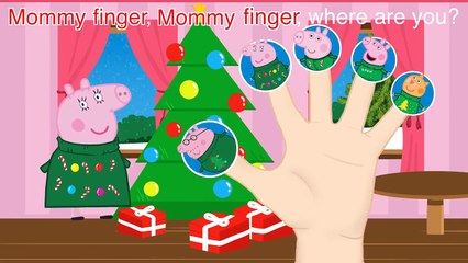 Peppa Pig Christmas Tree Finger Family / Nursery Rhymes