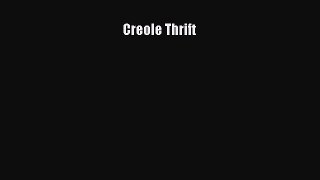 Download Creole Thrift PDF Online