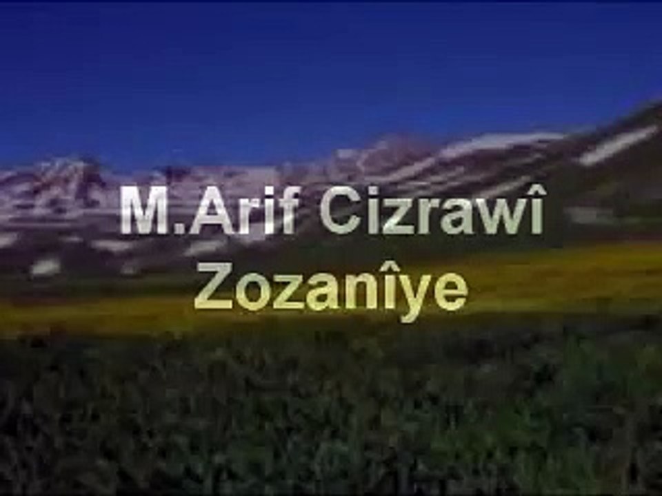 M Arif Cizrawî Zozanîye