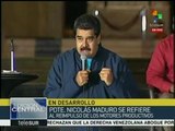 Pdte. Maduro pide continuar impulsando motores productivos