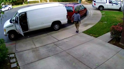 Amazon Delivery Driver Hits Family Minivan Twice