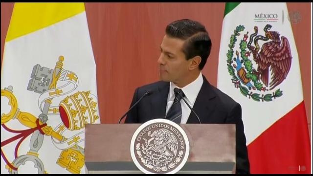 Peña Nieto afirma que el papa Francisco dejará una huella imborrable -