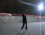Агресив катание на коньках extreme winter roller skating