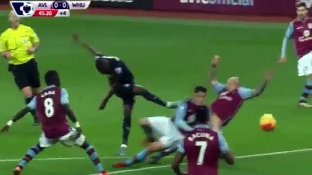 Астон Вилла 1- 1 Вест Хэм Обзор матча 26.12.2015