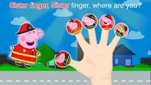 Peppa Pig Fireman Finger Family Nursery Rhymes Lyrics