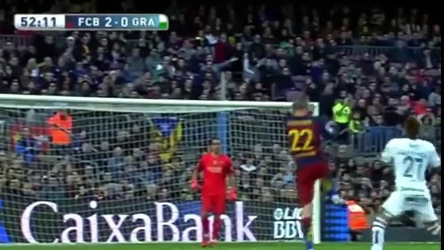 Барселона 3 - 0 Гранада 3 й гол МЕССИ ИСПАНИЯ- Примера 09.01.2016