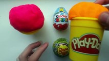 Learn the colours. Play-Doh Ice cream. Kinder surprise and Chupa Chups