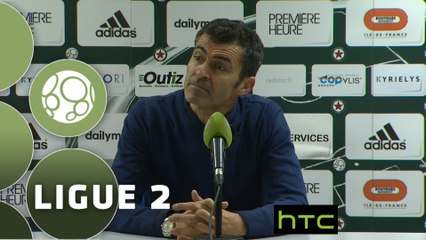 Conférence de presse Red Star  F.C - Evian TG FC (2-2) : Rui ALMEIDA (RED) - Romain REVELLI (EVIAN) - 2015/2016