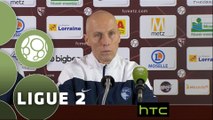 Conférence de presse FC Metz - Havre AC (0-1) : Philippe  HINSCHBERGER (FCM) - Bob BRADLEY (HAC) - 2015/2016