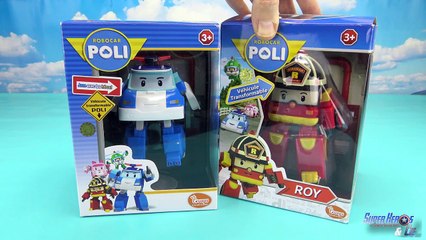 Robocar Poli robots transformables Poli et Roy en francais 4k 로보카폴리, Робокар Полиen