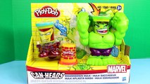 Play-Doh Incredible Hulk & Iron Man Can Heads Smashdown Hulk Smashes Venom Marvel Comics