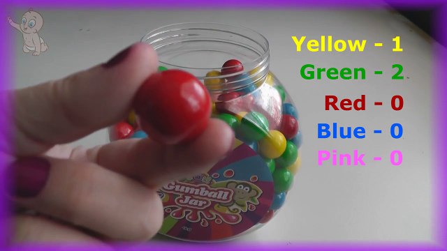 Pinball Gumball Machine Game LEARN Colors and Counting with Gumballs
