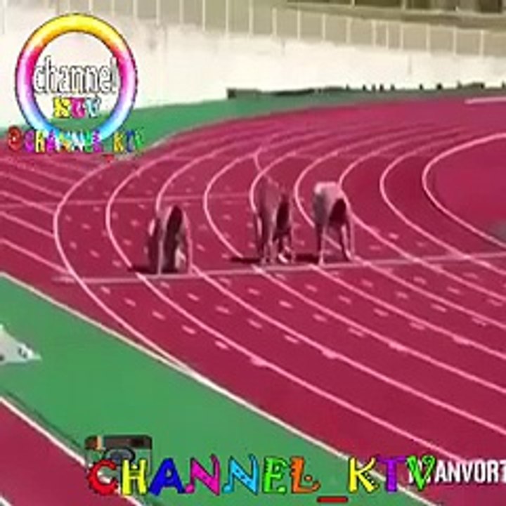 funny race between three japanees