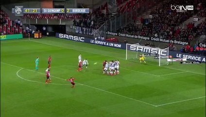 1-2 Thibault Giresse Goal France  Ligue 1 - 13.02.2016, Guingamp 1-2 Girondins Bordeaux