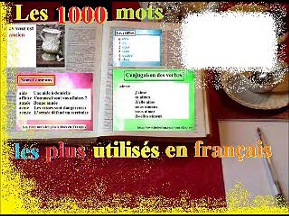 Les 1000 mots indispensables, apprendre le français gratuit 8/12