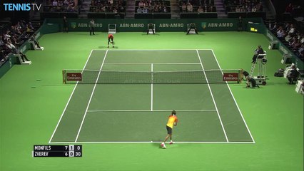 Monfils Flicks Hot Shot Against Zverev At Rotterdam 2016