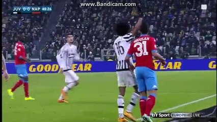 Cuadrado Amaizing Power Shoot Juventus 0-0 Napoli 13-02-2016