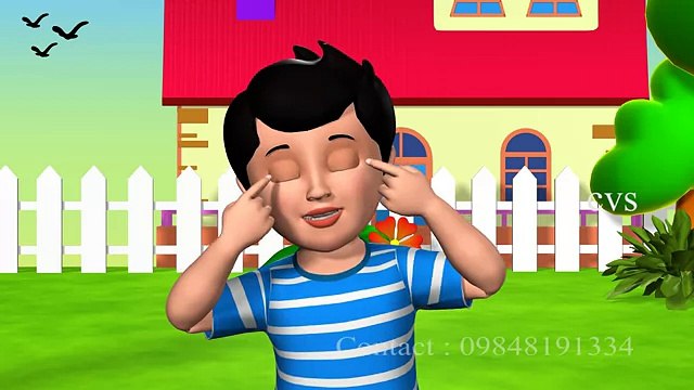 Ten little fingers ten little toes - 3D Animation English Nursery rhyme with Lyrics