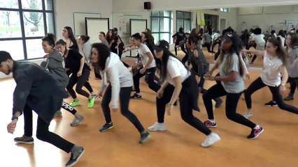 flash mob lycée Camus - Euro 2016