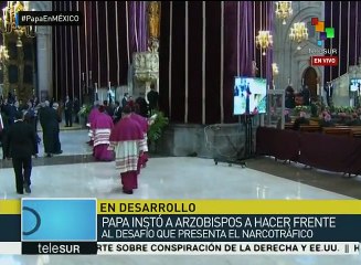 Francisco pide a obispos hacer frente al desafío del narcotráfico