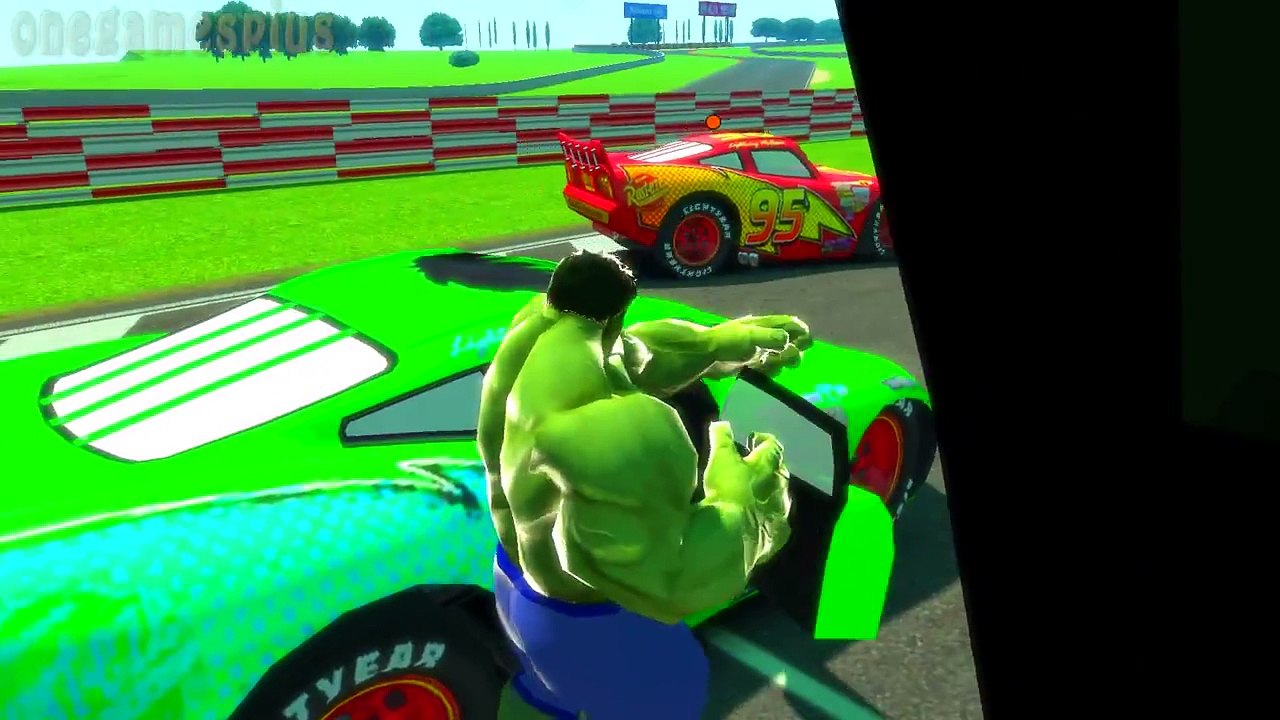 ★★★ Hulk Smash McQueen Disney Cars and play with Spiderman, Mickey Mouse, Batman & Nursery