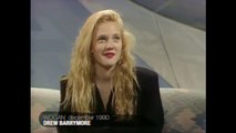 15-Year-Old Drew Barrymore - Her Drug Addiction, Famous Family & Early Career (1990 Interview)