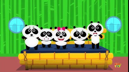 Five Little Pandas | Nursery Rhymes For Children | Kids TV Original Songs