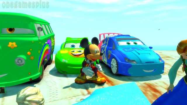 Disney cars Lightning McQueen Hulk Spider man Miki Maus Childrens Songs