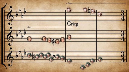 57 brani famosi di musica classica vengono uniti in un solo pezzo