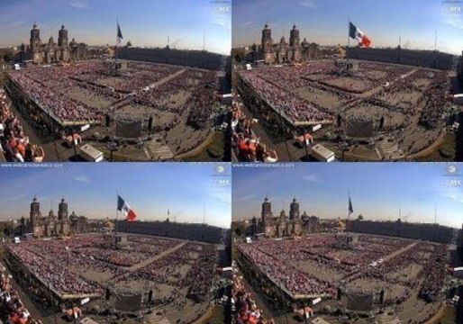 Crowds Flock to Mexico City's Central Square for Pope Francis Visit