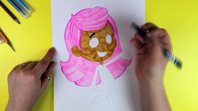 Гуппи и Пузырики: Как рисовать Молли из мультика Гуппи и Пузырики? Гуппи и Пузырики - рисуем Молли