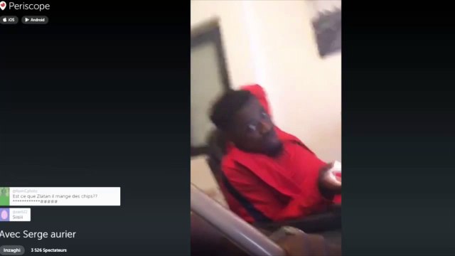 Serge Aurier insulte Laurent Blanc (Périscope)