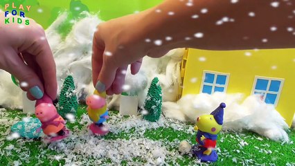 Peppa Pig, videos with toys. Свинка Пеппа, НОВОГОДНЯЯ СКАЗКА для детей, 1 сезон, 1 серия
