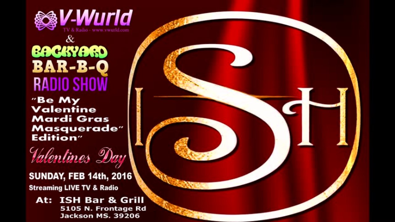 LIVE.... TOMORROW.... FEBRUARY 14TH.... "Be My Valentine Mardi Gras Masquerade" The Backyard Bar-B-Q Radio Show With Da 6'8" Wonder DJ 2TALL!!!