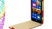 Stilgut UltraSlim - Funda exclusíva en piel auténtica para  Nokia Lumia 625 - Color Rojo