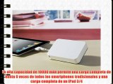 Noontec A10000B Giant - Batería externa universal de reserva (10000 mAh para smartphones móviles