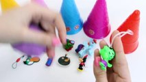 Play Doh Ice Cream Cone Surprise Eggs Hello Kitty Dora Angry Birds Little Pony