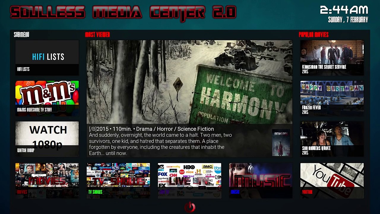 NEW 2016 SOULLESS MEDIA CENTER 2.0 ON KODI !