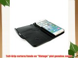 Tuff-Luv funda/cartera en piel 'Vintage' para Apple iPhone 6 (con protector de pantalla) -