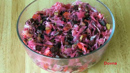 винегрет как приготовить Cooking Russian food