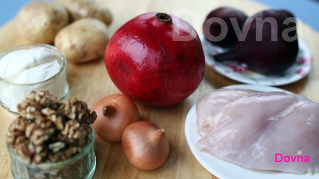 гранатовый браслет салат рецепт новогодний