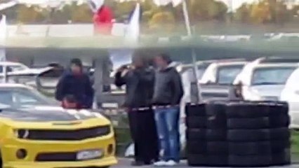Уличные гонки BMW vs Chevrolet Camaro Стритрейсинг 20131