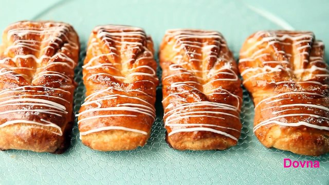 миндальные бантики слойки рецепт