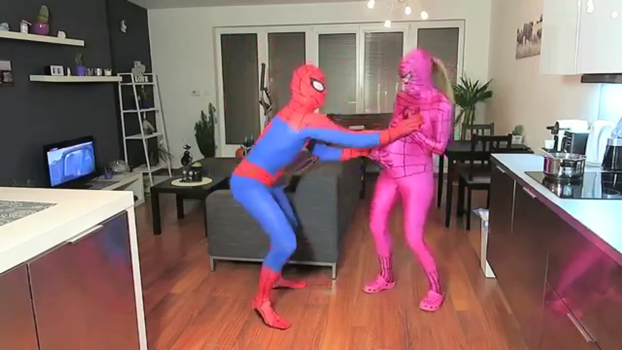 PREGNANT SPIDERGIRL PRANK - Spiderman vs Darth Vader Funny Superhero Movie In Real Life